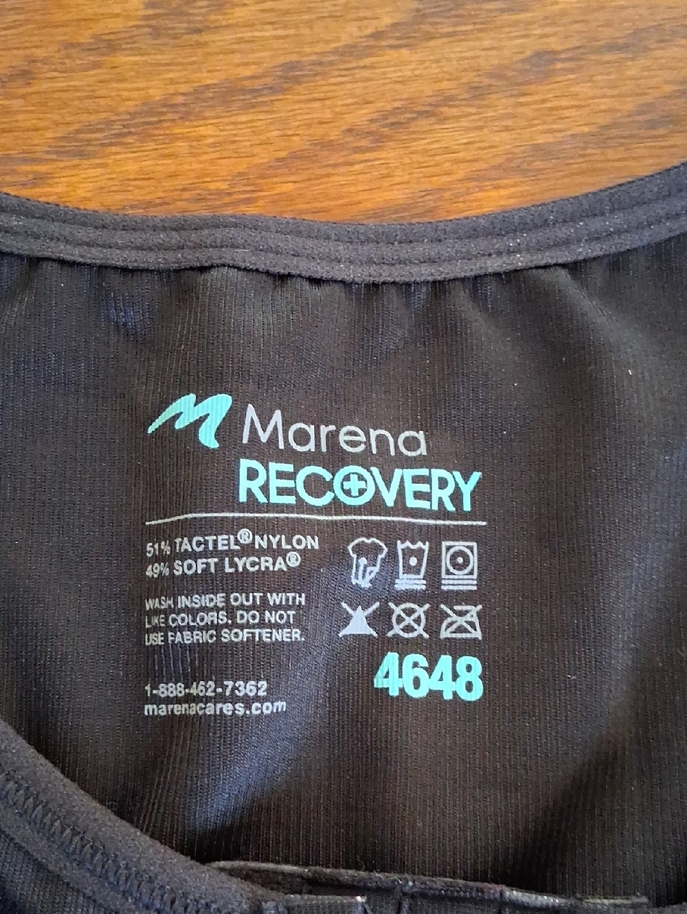 Marena Black Stretch Recovery Post Surgery Compression Bra Size 46/48 - Picture 5 of 6